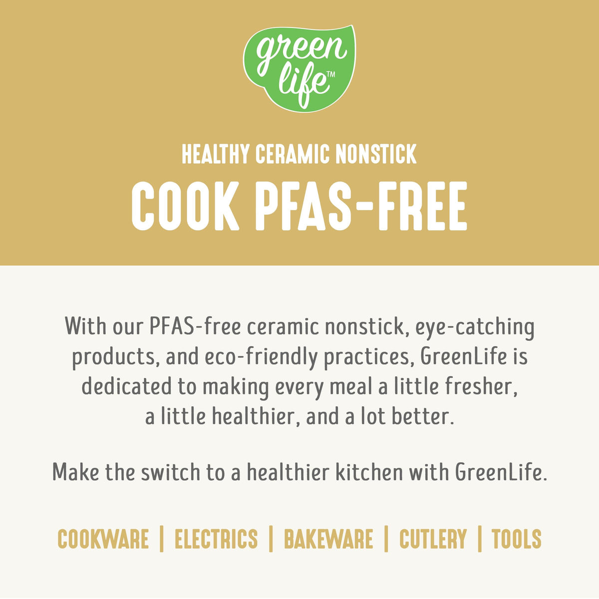 GreenLife dishwasher-safe pot and lid simplify cleanup.
