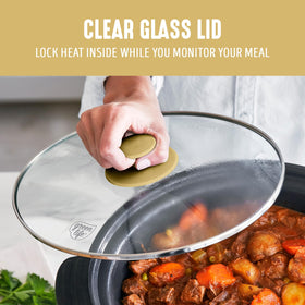 GreenLife stovetop-oven safe pot for searing and slow cooking.