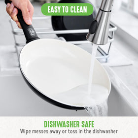 GreenLife stay-cool handle on a reliable nonstick fry pan.