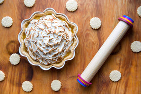GreenOlive fits rolling pins from 1-3/4 to 2 inches for versatility