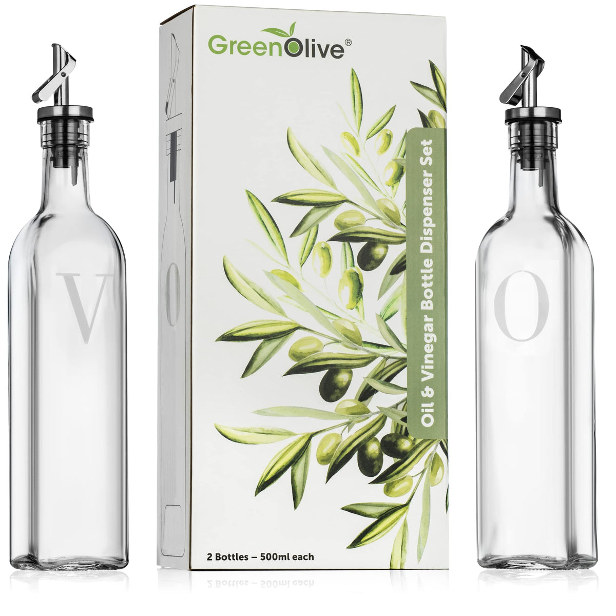 GreenOLIVE versatile dispensers suit grilling, salad prep, and stylish table settings