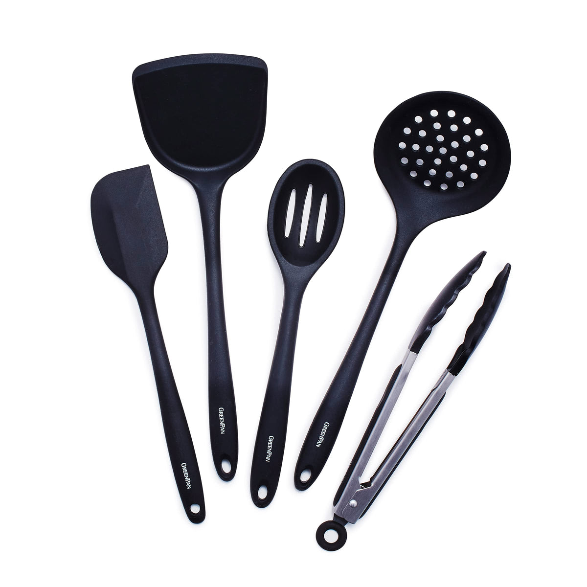 GreenPan 5-piece utensil set—versatile tools for simmering, stirring, and serving.