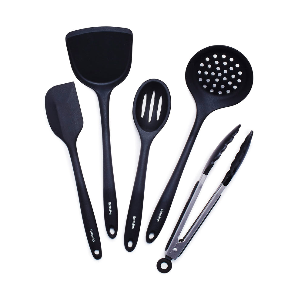 GreenPan 5-piece utensil set—versatile tools for simmering, stirring, and serving.