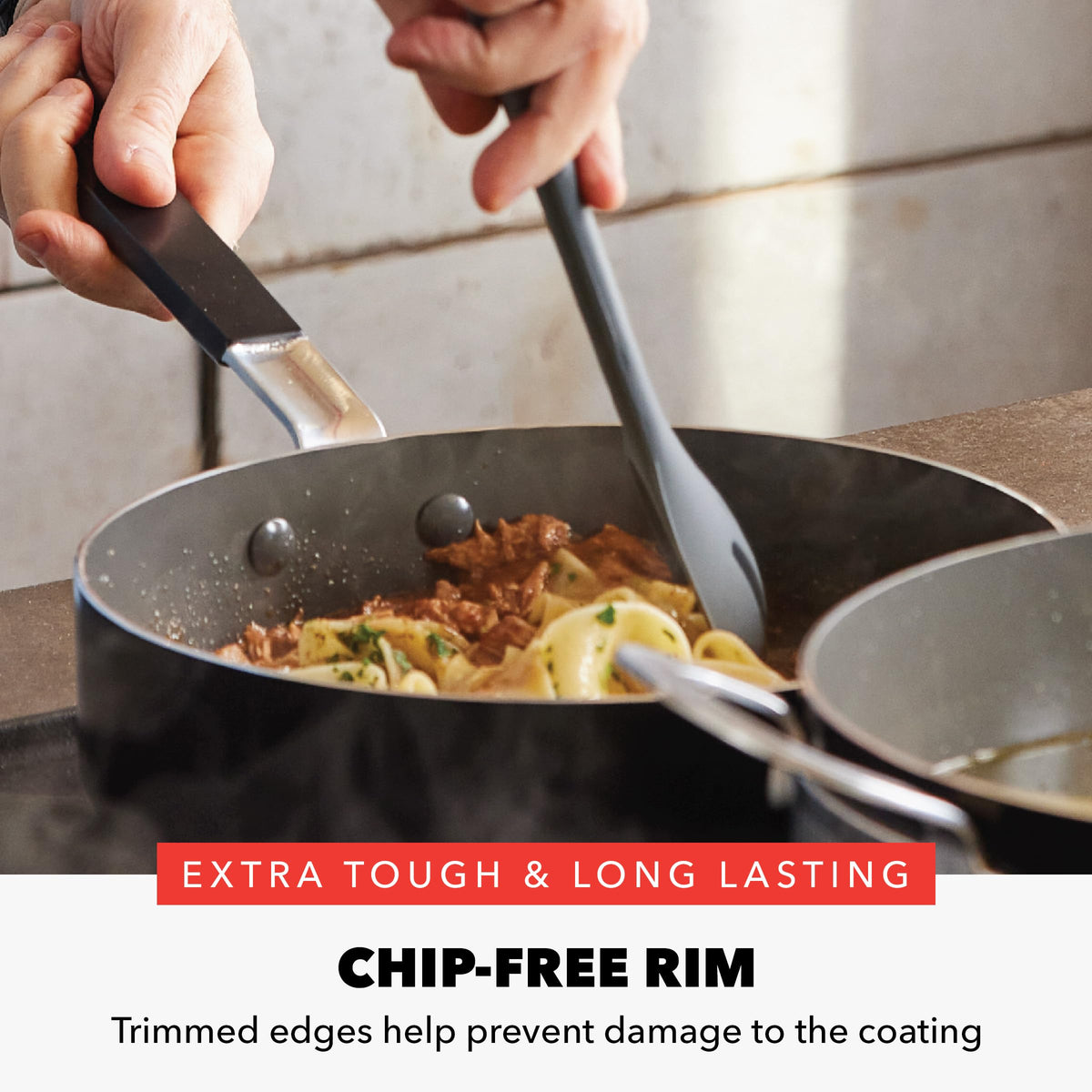 GreenPan Bobby Flay slotted spoon for draining liquids