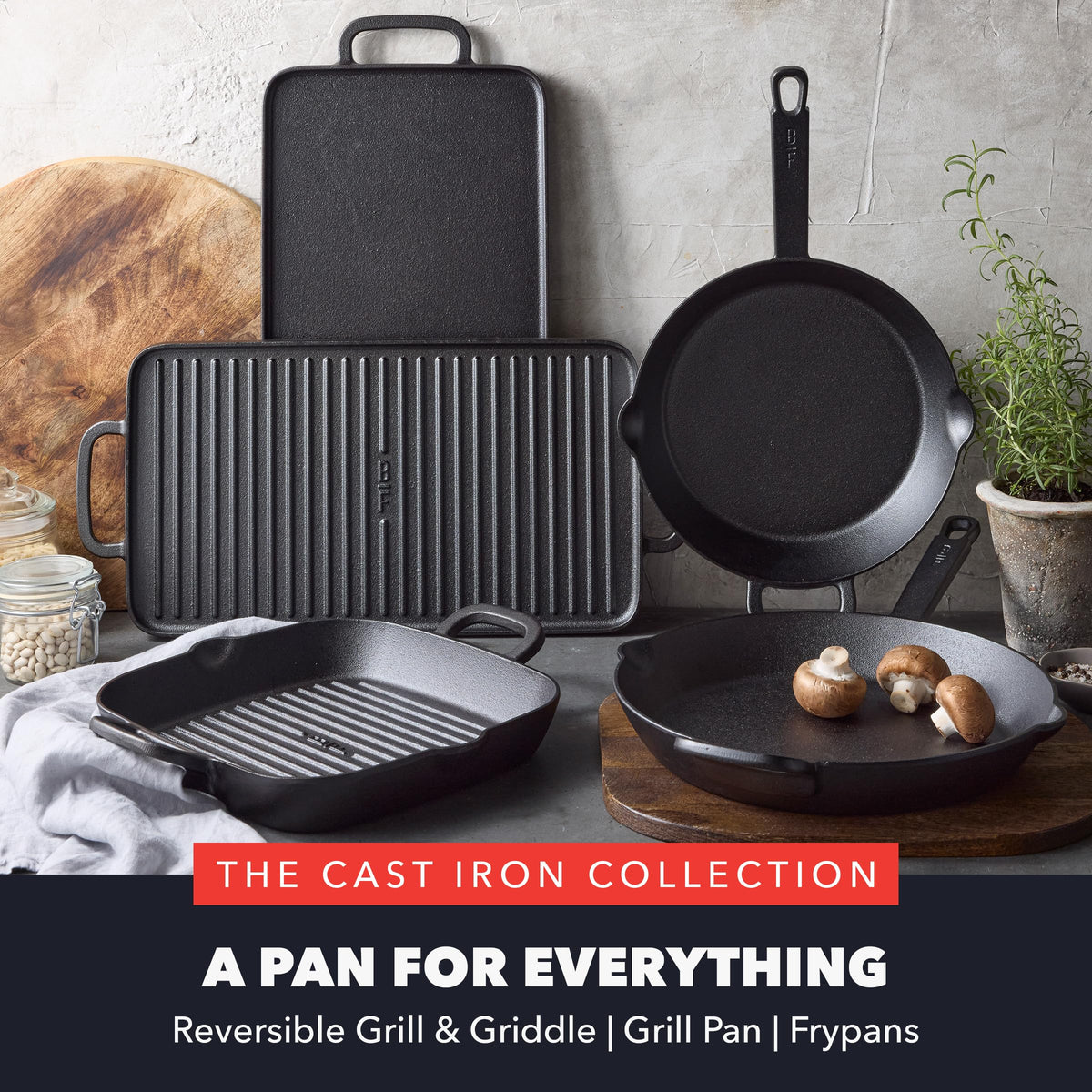 GreenPan Bobby Flay cast iron grill pan durable design built for daily use