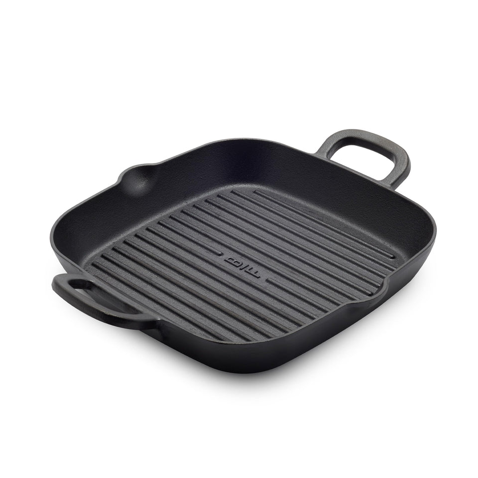 GreenPan Bobby Flay cast iron grill pan top view for high-heat searing and even browning