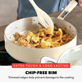 GreenPan Bobby Flay glass lids let you watch progress without lifting heat.