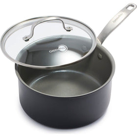 GreenPan Chatham 3QT saucepan with lid, ideal for simmering sauces without sticking
