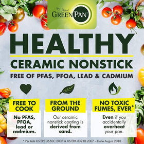 GreenPan Chatham suitable for most stovetops except induction, versatile kitchen tool