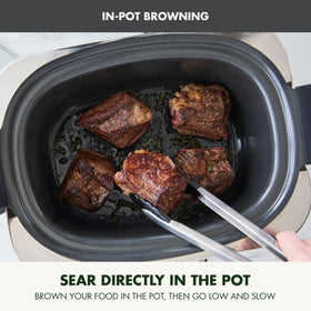 GreenPan Elite ceramic nonstick Thermolon Volt coating for simple cleanup.