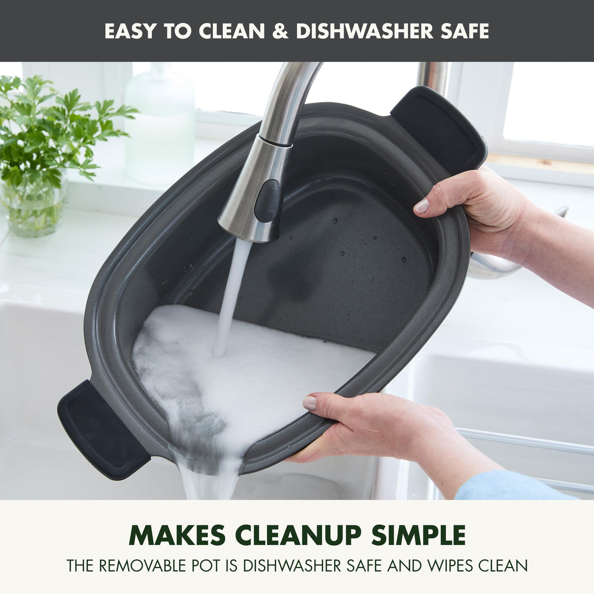 GreenPan Elite stainless steel steamer enables healthy steamed dishes.