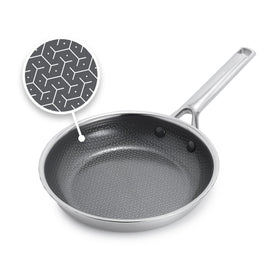 GreenPan Hybrid 8-inch pan demonstrates searing power with diamond-infused nonstick