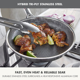 Closeup of GreenPan Hybrid Thermobond texture for durability