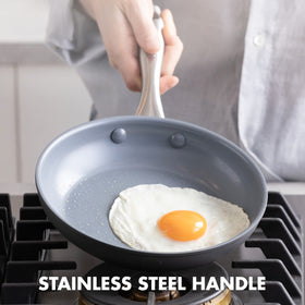GreenPan Lima 10-inch skillet with ceramic coating for even heat and searing