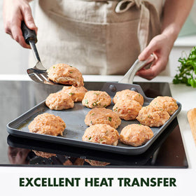 GreenPan Lima 11 inch square griddle pancakes cook evenly and release cleanly