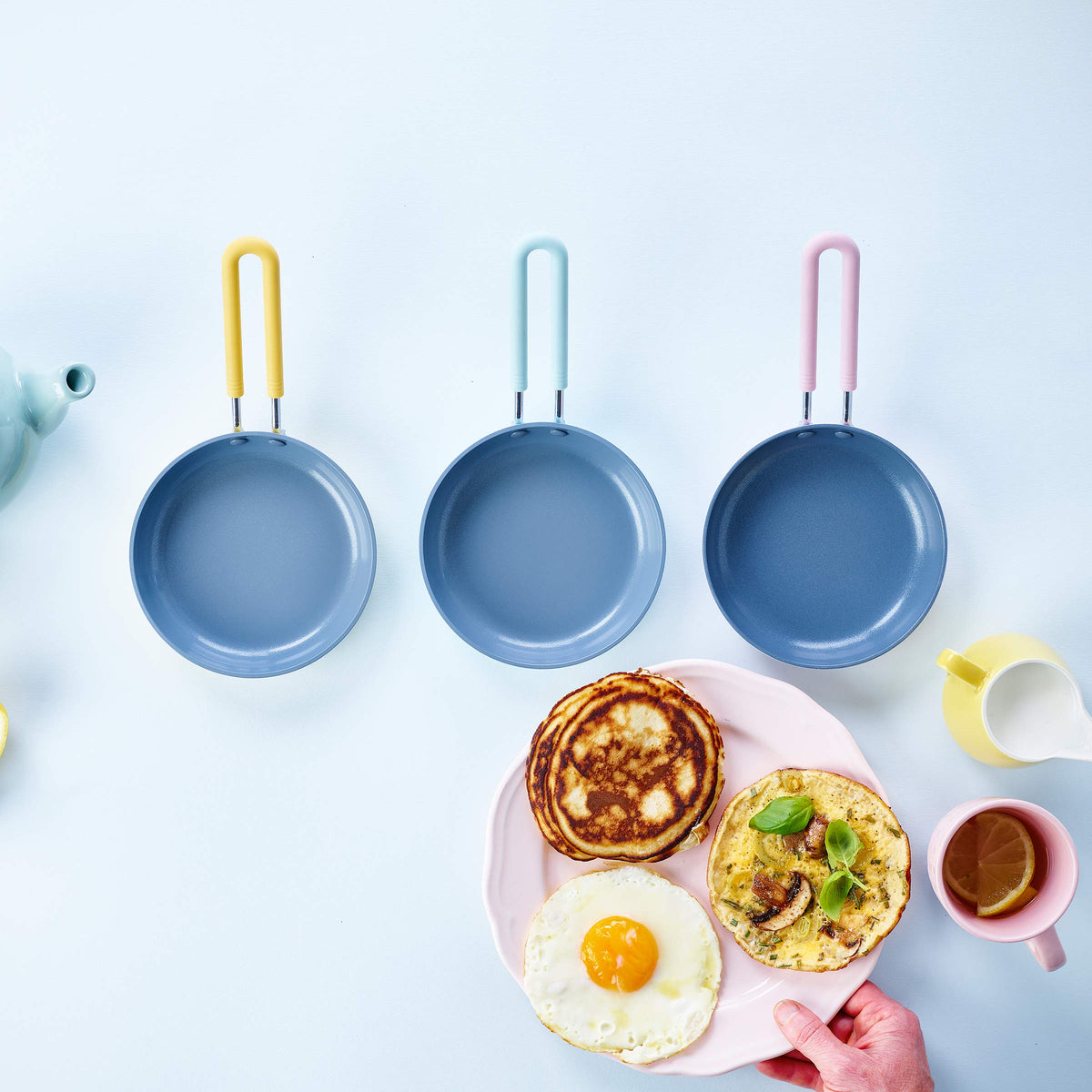 GreenPan Thermolon coating close-up—easy nonstick release and simple cleanup.