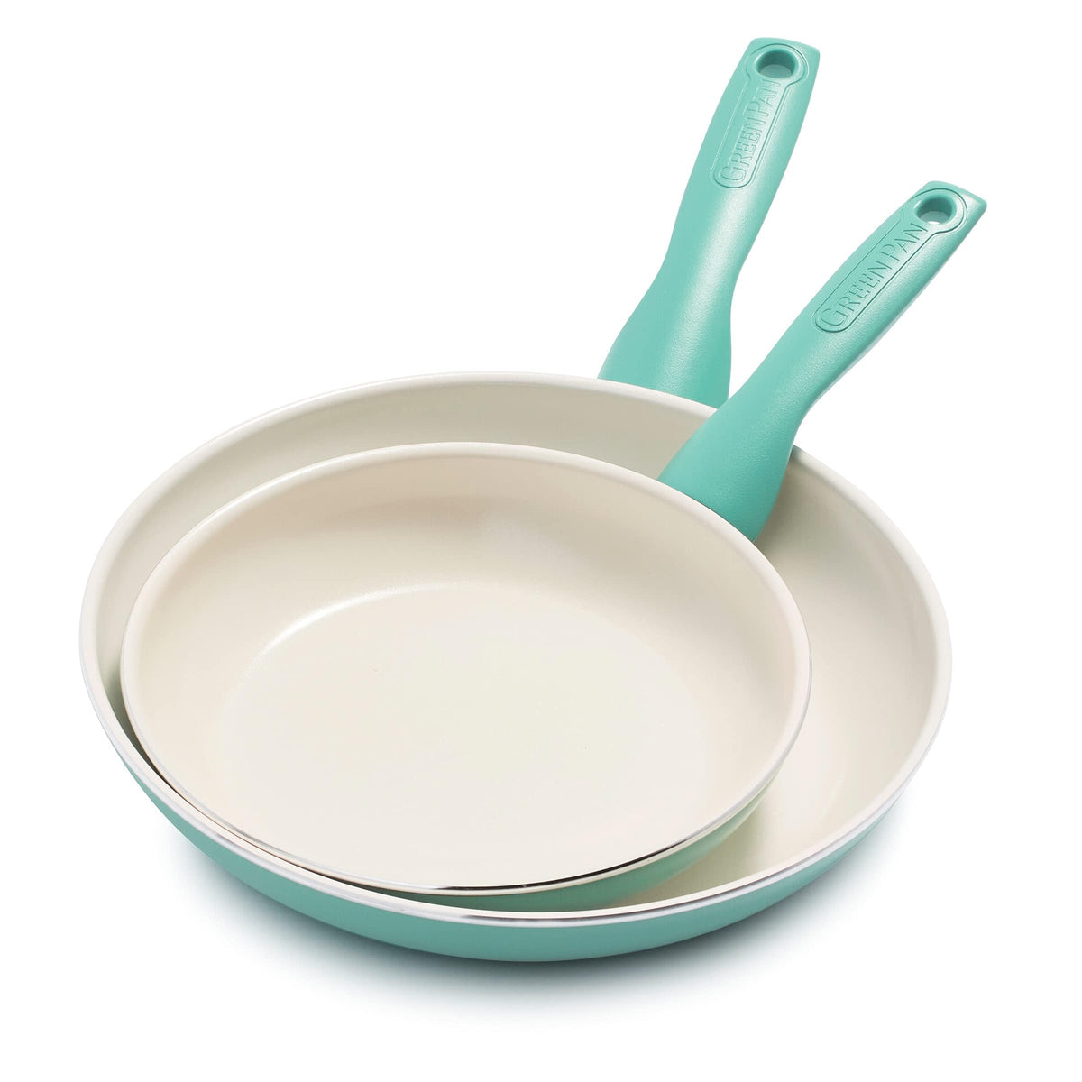 GreenPan Rio 8in turquoise pan for quick, easy meals