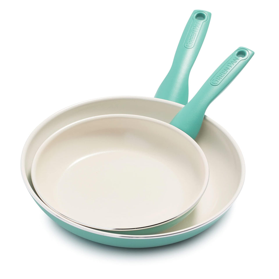 GreenPan Rio 8in turquoise pan for quick, easy meals