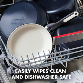 GreenPan Rio works on most stovetops and is dishwasher-safe.