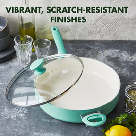 GreenPan Rio's diamond-infused coating enhances durability and long-lasting nonstick performance.