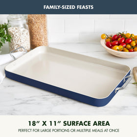 GreenPan Rio diamond-infused nonstick coating for effortless release.
