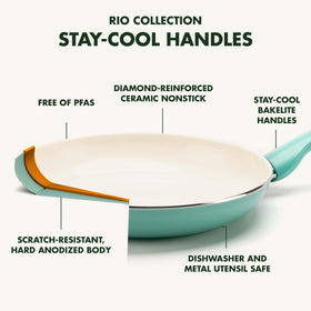 GreenPan Rio diamond-reinforced coating for lasting durability
