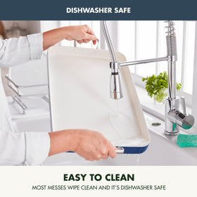 GreenPan Rio oven-safe up to 350°F and broiler-safe.