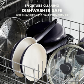 GreenPan Rio stay-cool handles offer a comfortable grip during cooking