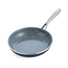 GreenPan Swift 8-inch ceramic nonstick pan close-up highlighting the durable coating for easy cooking