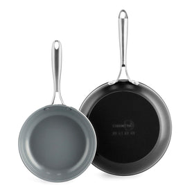 GreenPan Swift 8-inch frypan close-up highlighting durable diamond-infused nonstick