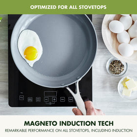GreenPan Valencia Pro 11 inch frypan with durable coating for effortless food release and cleanup