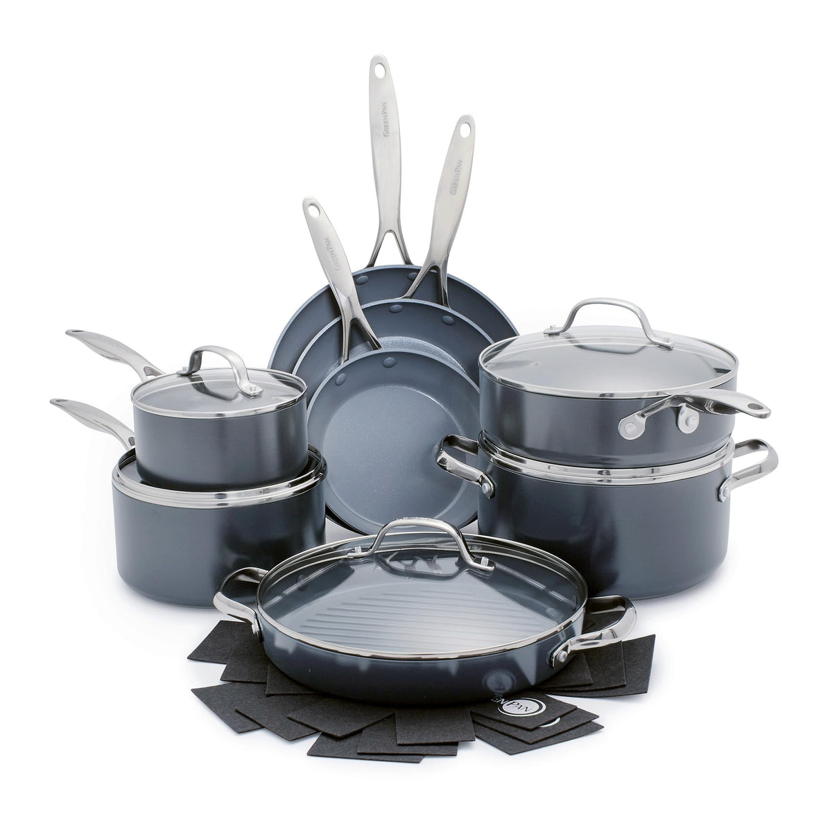 GreenPan Valencia Pro 8 inch frypan with diamond infused nonstick for easy release and quick searing