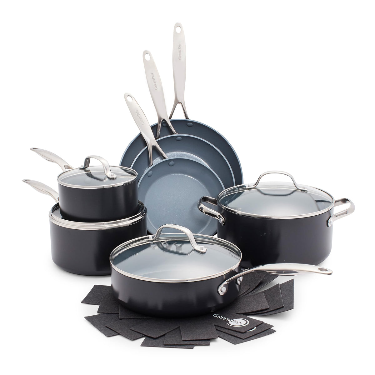 GreenPan Valencia Pro 8-inch frypan showing quick sauté and even heating