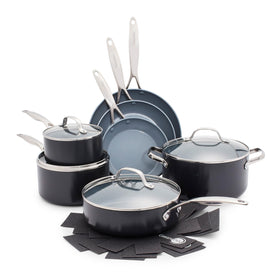 GreenPan Valencia Pro 8-inch frypan showing quick sauté and even heating