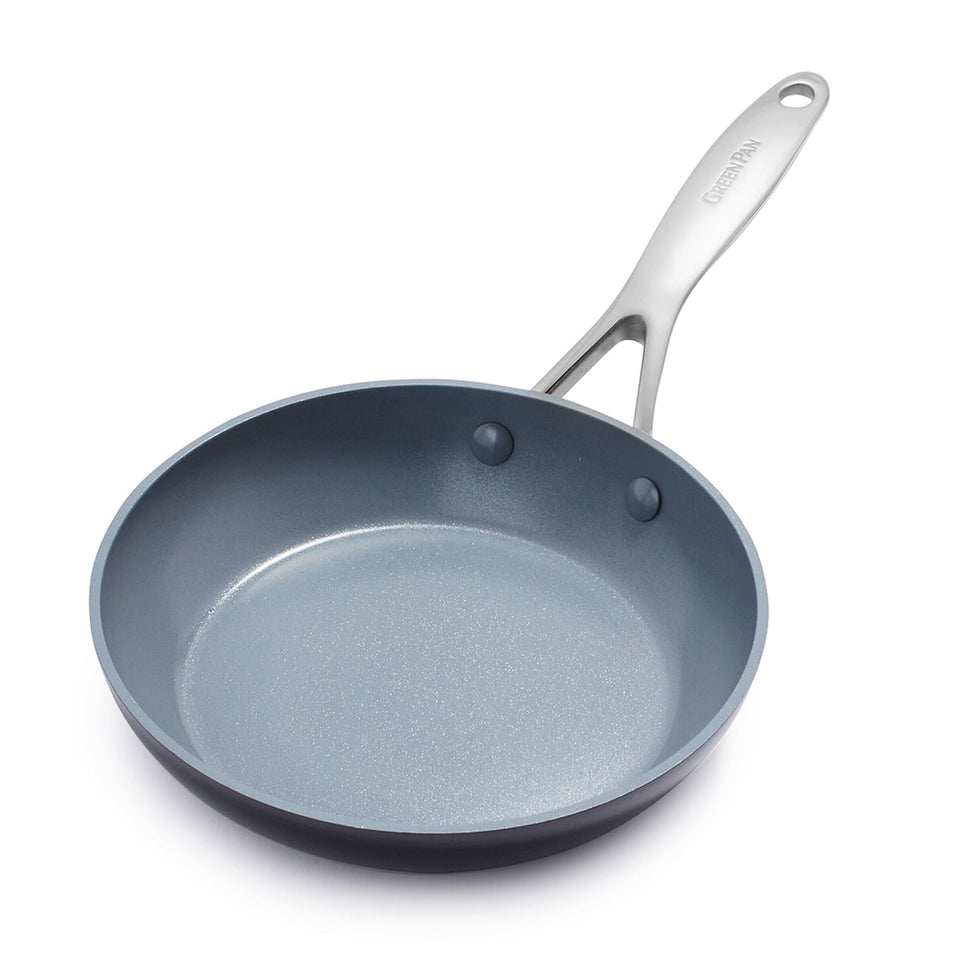 GreenPan Valencia Pro 8-inch frypan front view for compact, versatile cooking.