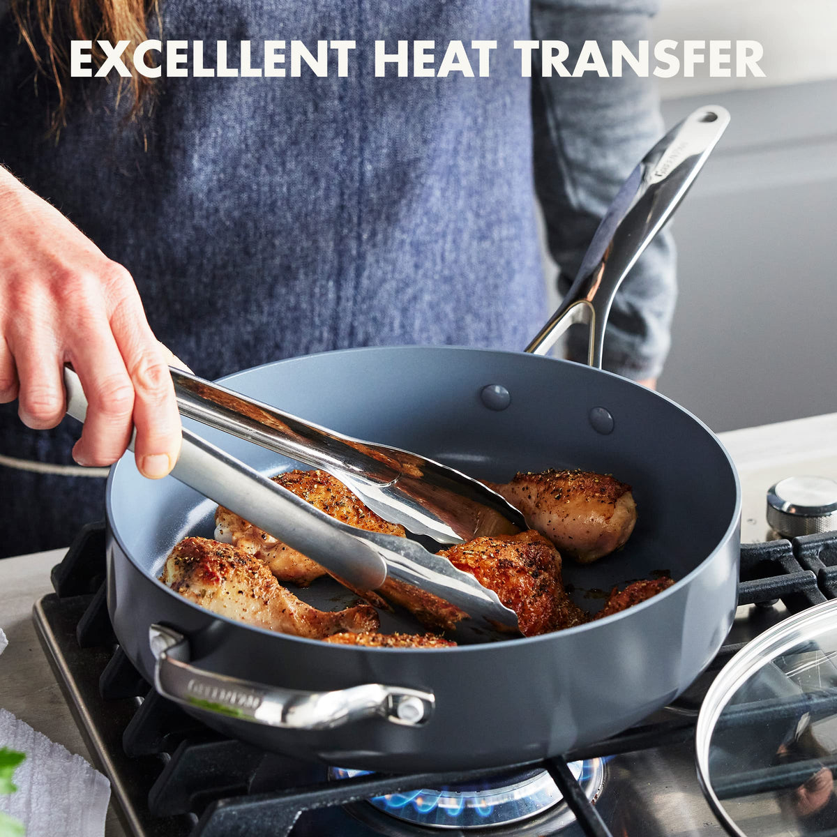 GreenPan Valencia Pro ceramic nonstick with diamond infusion for durable release