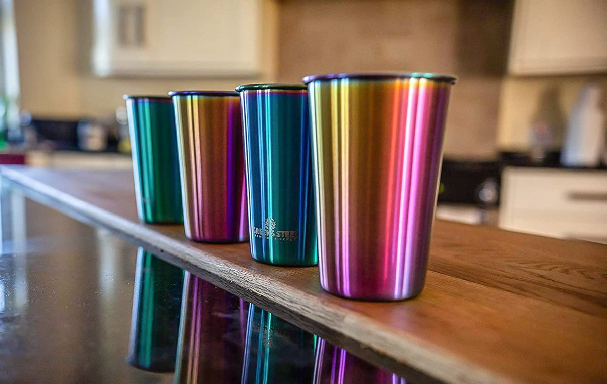 Greens Steel 10oz kids cup ideal for juice and water.
