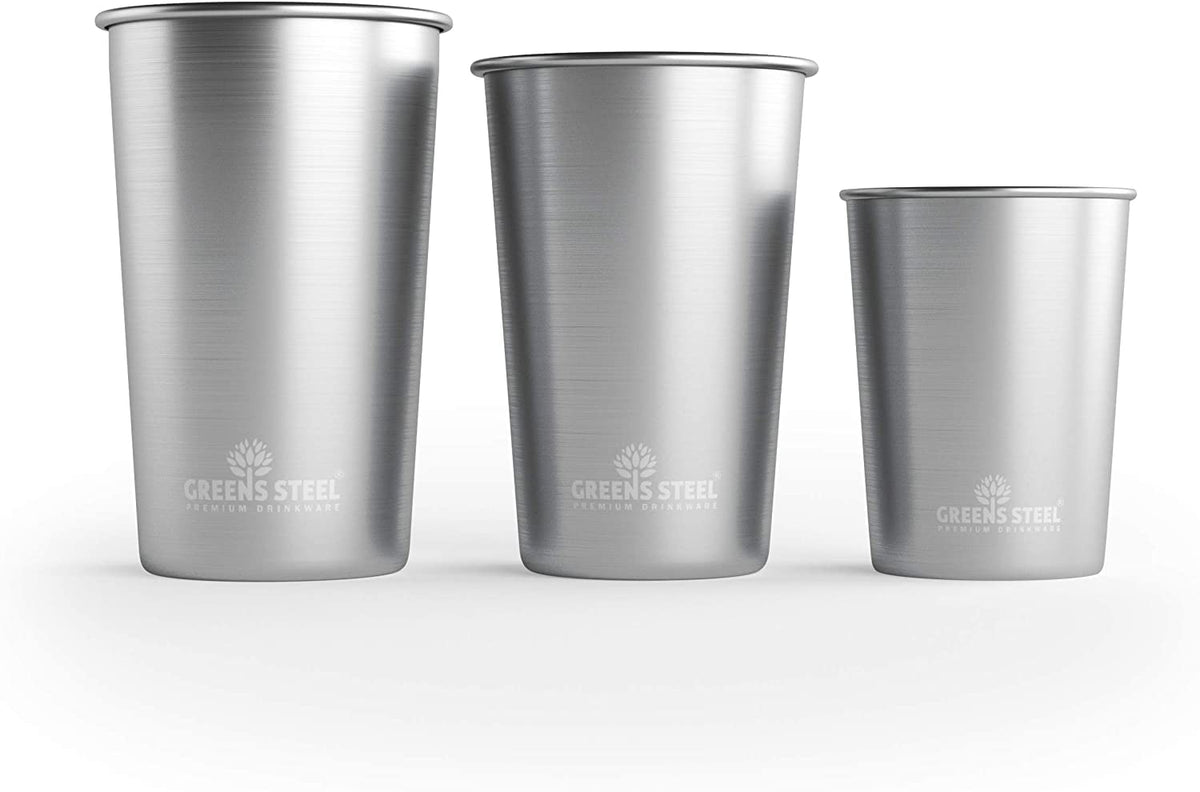 Greens Steel 20oz cups packaged with recyclable materials for eco-friendly gifting.