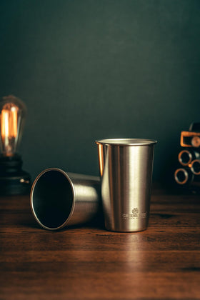 Greens Steel eco-friendly stainless cups are BPA-free and recyclable.