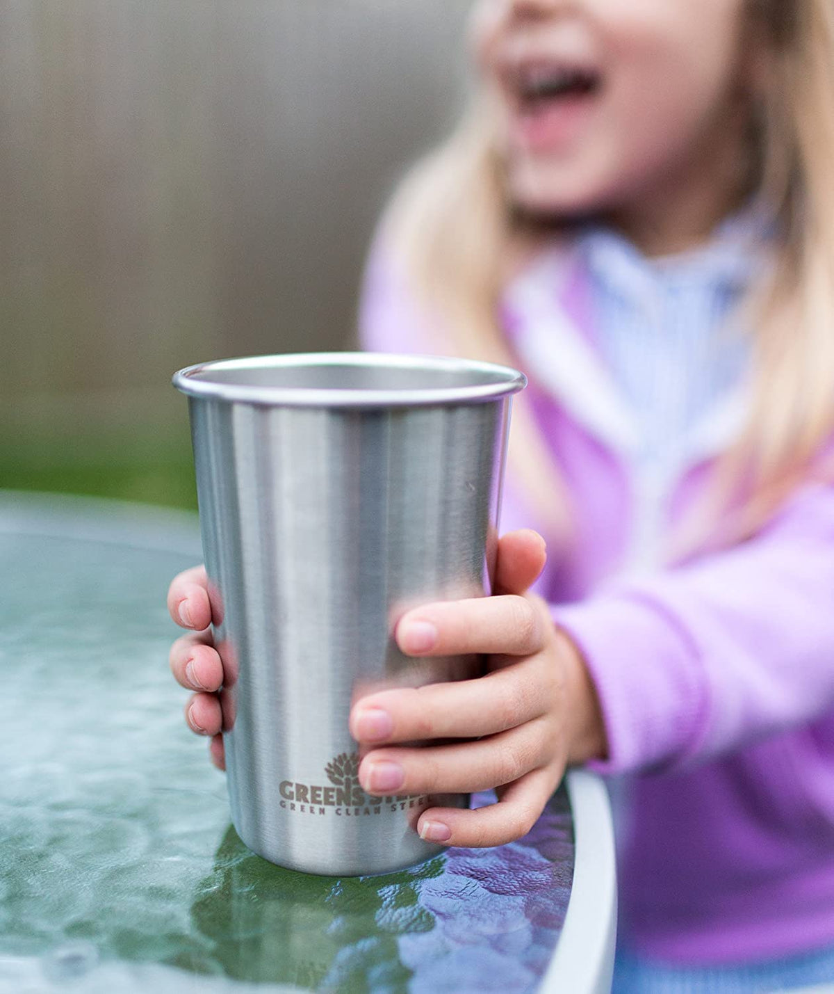 Greens Steel premium 304 stainless steel cups ensure safe, pure drinking.