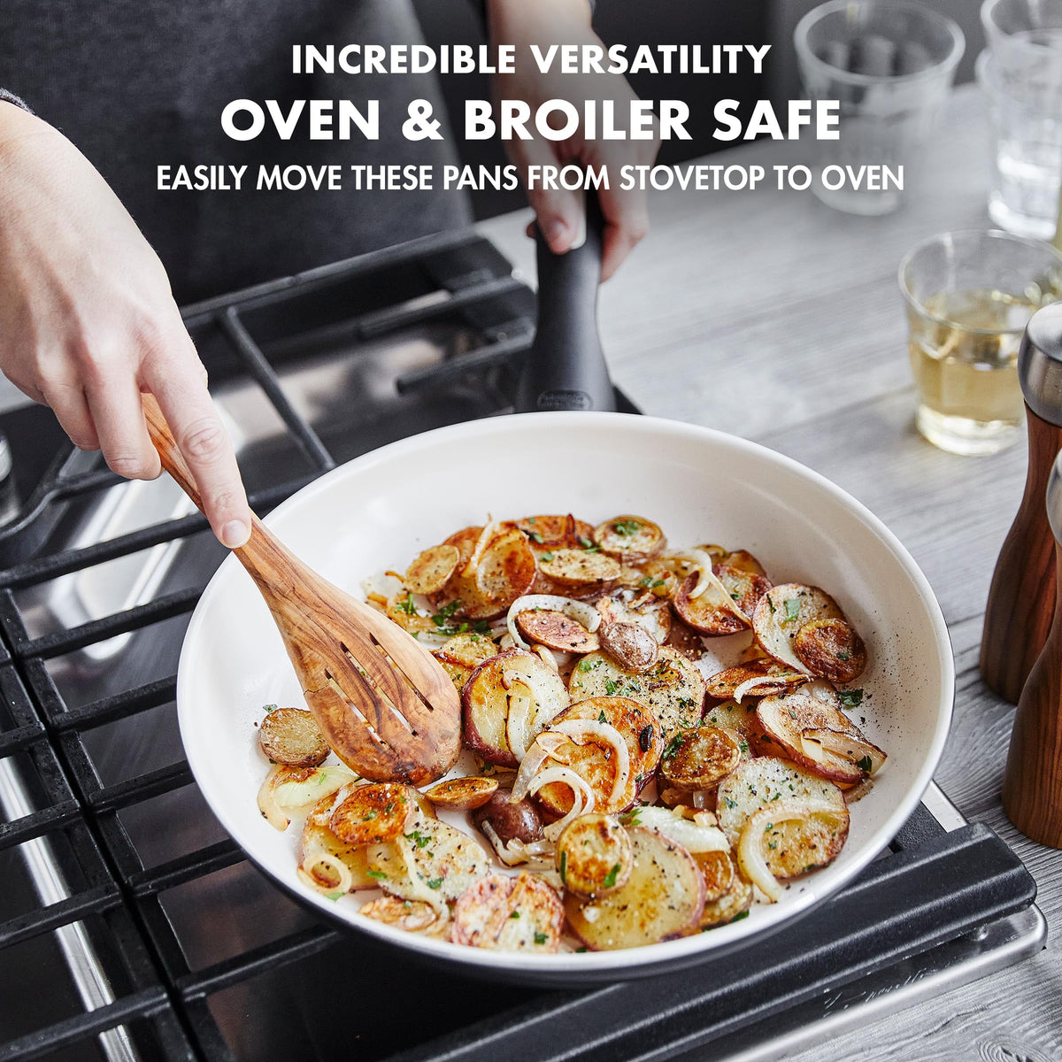 GreenPan Rio 10-inch frypan ideal for searing and sautéing.
