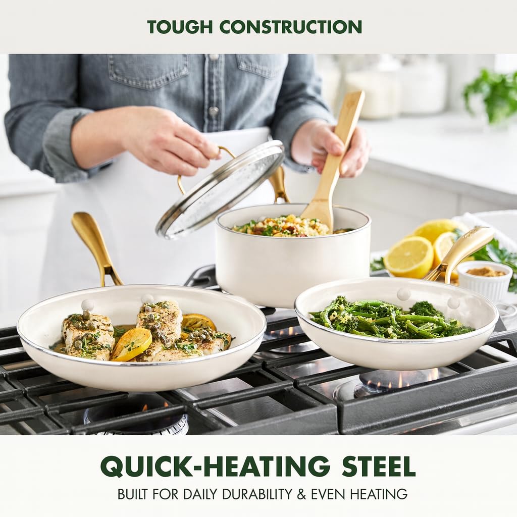 GreenPan Swift 10-inch frying pan offering Diamond-infused coating for easy release and cleanup