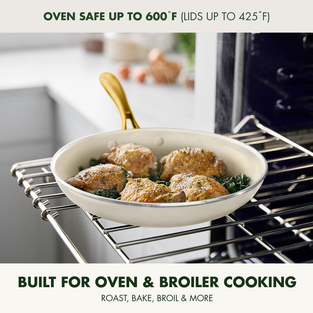 GreenPan Swift 2qt saucepan with lid provides versatile sauce tasks and quick transitions
