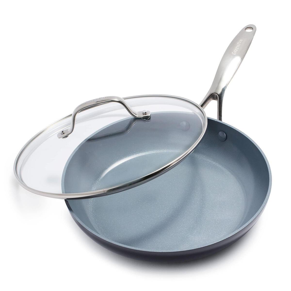 GreenPan Valencia Pro 10-inch ceramic nonstick pan for even browning and easy egg release.