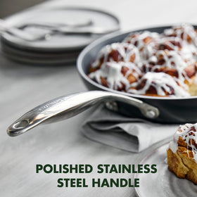 GreenPan Valencia Pro is dishwasher safe for quick cleanup after busy weeknight meals.