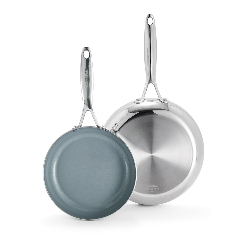 GreenPan Valencia Pro 8in frying pan for easy egg cooking.