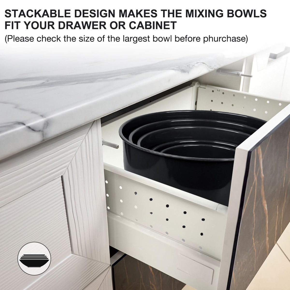 Greentainer black mixing bowls bring sleek functionality to kitchens