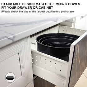 Greentainer black mixing bowls bring sleek functionality to kitchens