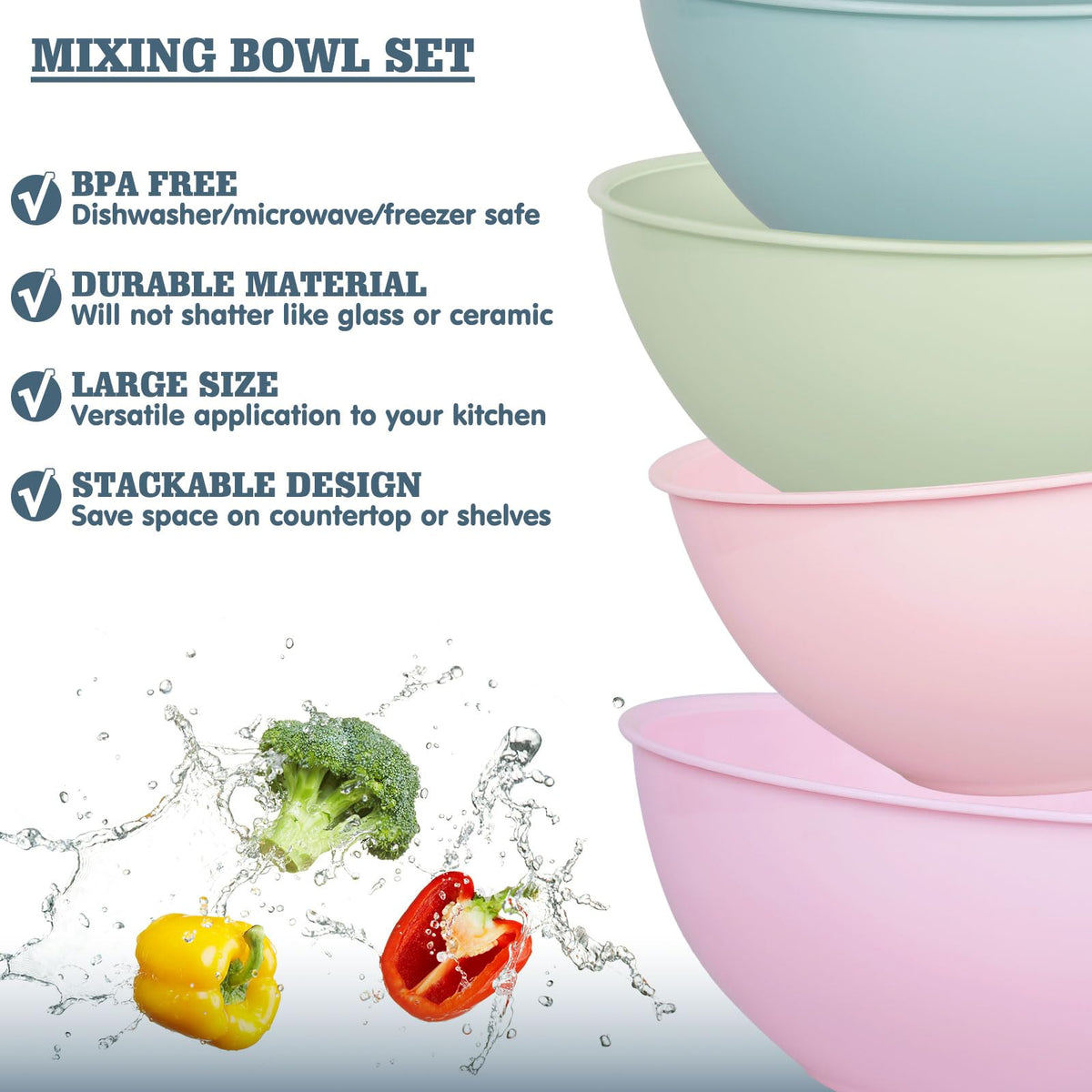 Greentainer bowls are fridge and freezer safe for ingredient prep and storage.