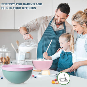 Greentainer offers a lifetime guarantee on this bowl set.